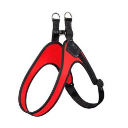 Puppy Harness Leash Vest Style (Option: Red-Bust56 to 70cm)