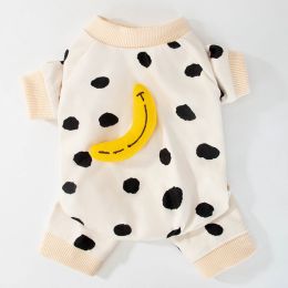 Household Fashion Object Cat Clothes (Option: Polka dot banana-2XL)