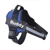 Reflective And Breathable Adjustable Pet Strap Vest (Option: Blue-XL)