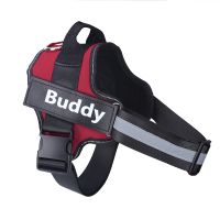 Reflective And Breathable Adjustable Pet Strap Vest (Option: Red-2XL)