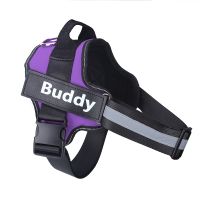 Reflective And Breathable Adjustable Pet Strap Vest (Option: Purple-M)