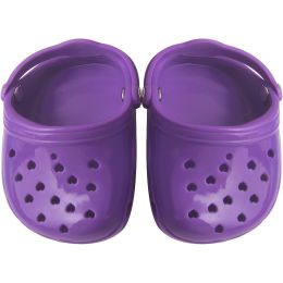 Dog Hole Shoe Wear-resistant Silicone (Option: Purple-2piece)