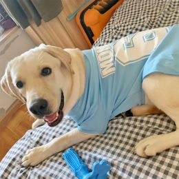 Summer Dog Thin Pet Clothing Vest (Option: 68Tshirt Sky Blue-7XL)