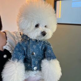 Fashion Dog Denim Jacket Trendy Clothing (Option: Denim jacket-XL)