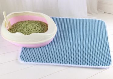 Double Layer EVA Pet Litter Mat (Option: Blue-30X30cm)