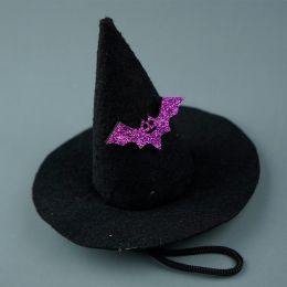 Halloween Pet Hat Non-woven Creative (Option: Black Purple Bat)