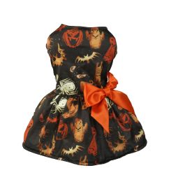 Pet Dog Clothes Halloween Atmosphere Skirt (Option: Black-S)