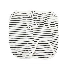 Pet Clothing Cotton Small Dog Jarre Aero Bull (Option: Black And White Stripes-M)