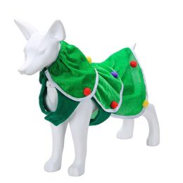 Dog Clothes Warm Creative Holiday Clothing (Option: Christmas Tree Clothing-S)