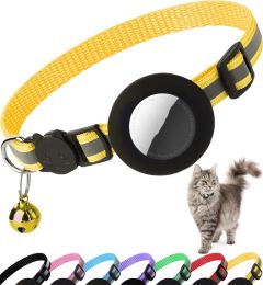 Applicable Airatg Pet Collar Kitten Puppy Reflective Anti-lost Pet Collar Neck (Color: Yellow)