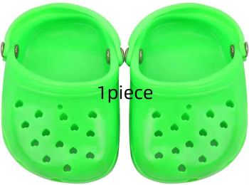 Dog Hole Shoe Wear-resistant Silicone (Option: Green-1piece)