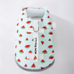 Special Traction Pet Fruit Printed Clothes (Option: Green Watermelon-XS)