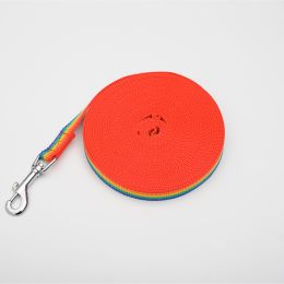 Pet Polyester Tracking Lead Rope (Option: Rainbow band-50mX1.6cm)