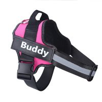 Reflective And Breathable Adjustable Pet Strap Vest (Option: Rose Red-2XL)