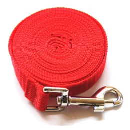 Fashion Pet Dog Solid Color Leash (Option: Red-1.2M x 1.5CM)